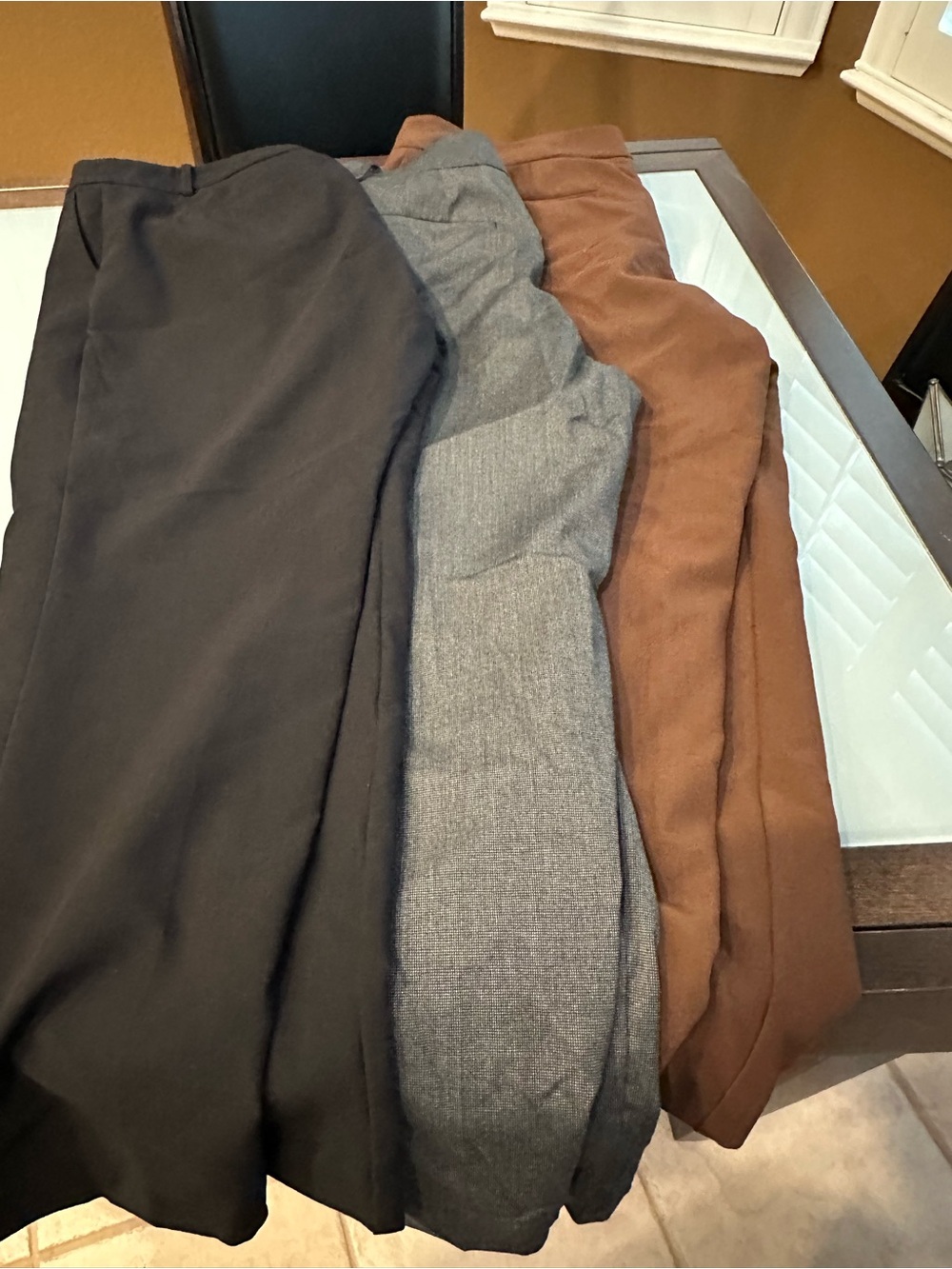 Ann Taylor Women’s Pants Trio - Black, Gray, Brown